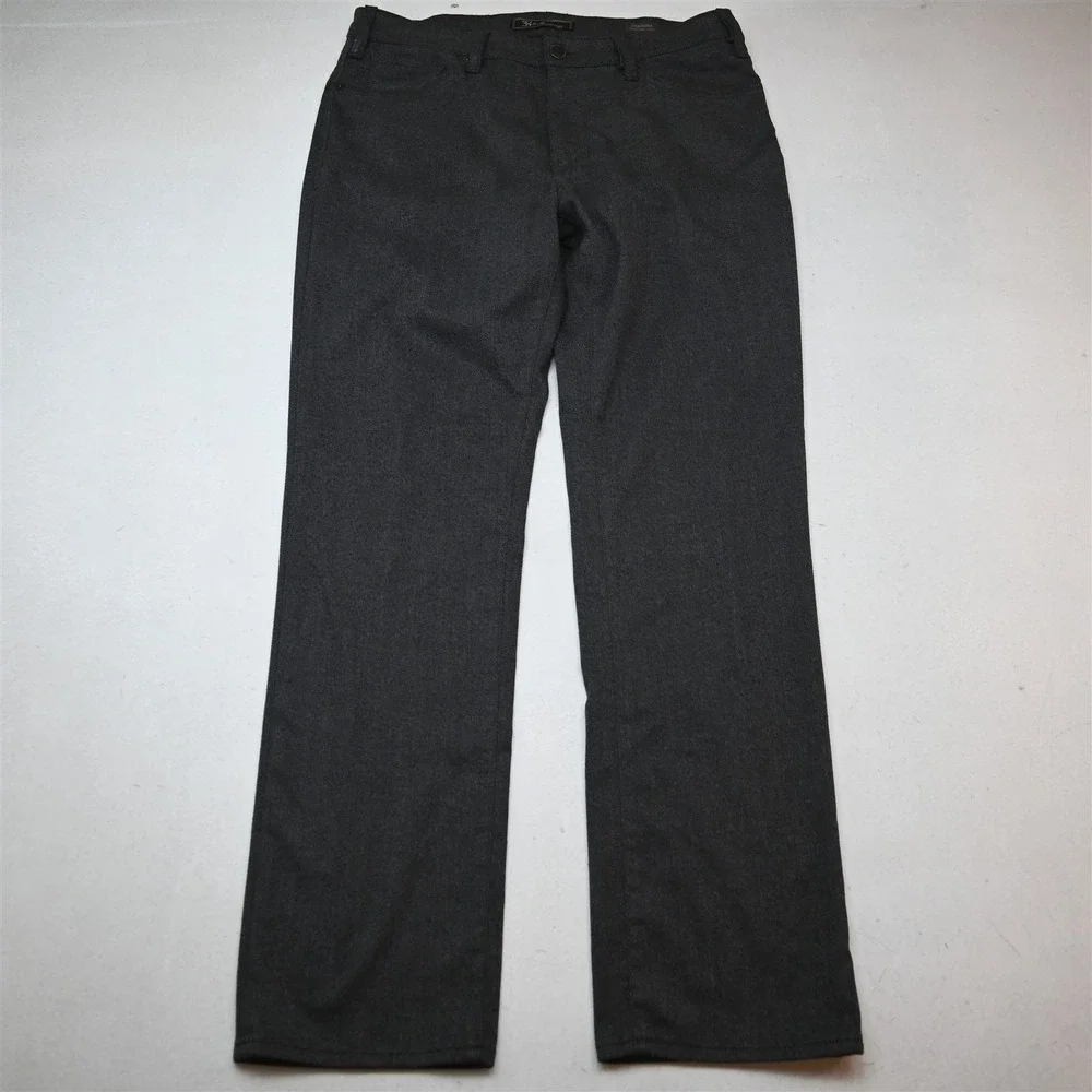 34 Heritage 38x34 Gray Knit Stretch Charisma Comfort Rise Classic Straight Jeans